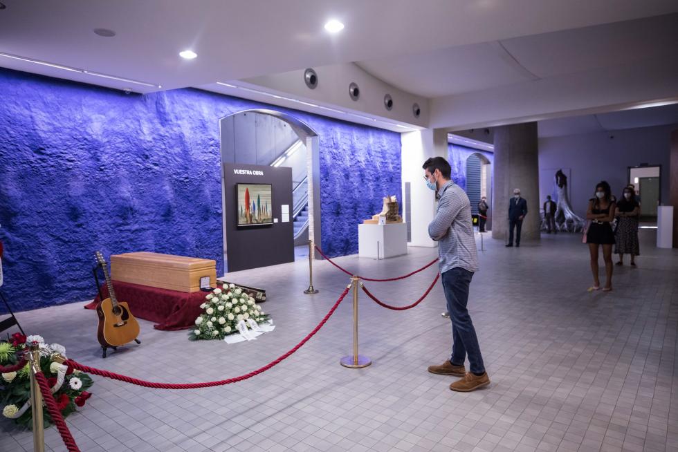 Los aragoneses despiden a Joaquín Carbonell.