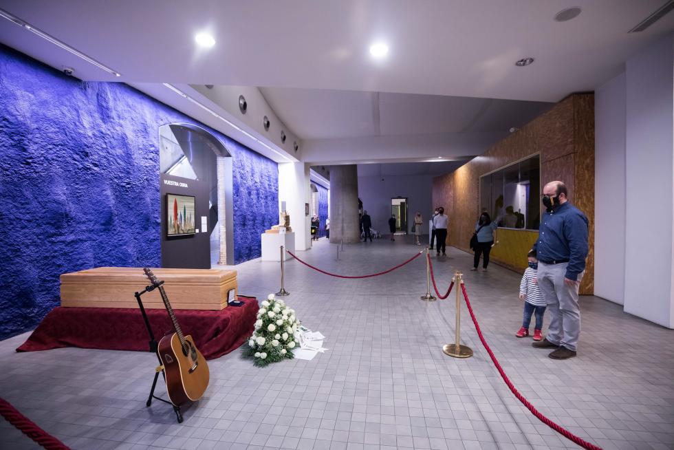 Los aragoneses despiden a Joaquín Carbonell.