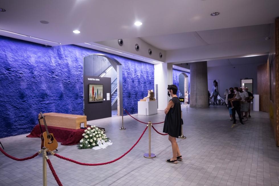 Los aragoneses despiden a Joaquín Carbonell.