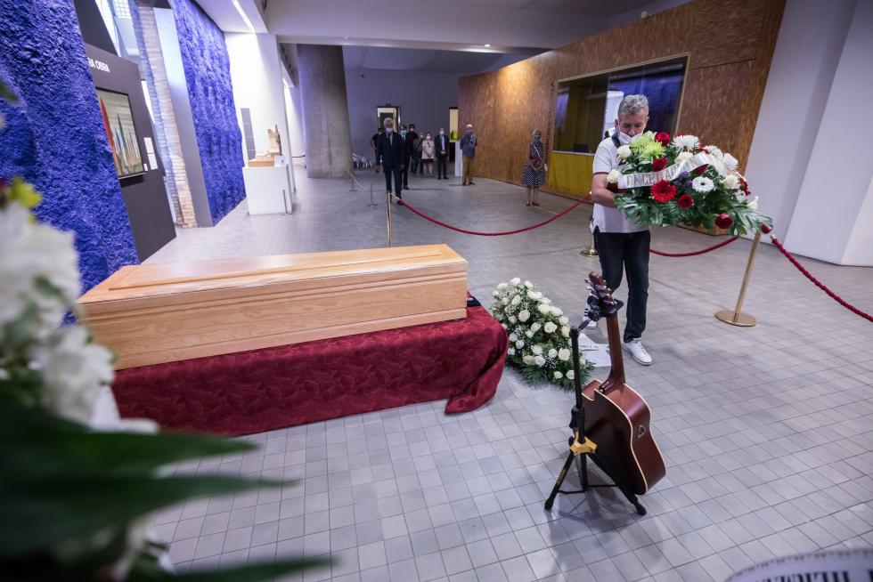 Los aragoneses despiden a Joaquín Carbonell.