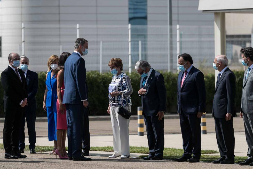 La planta de Villanueva de Gállego se ha vestido de gala para el aniversario.