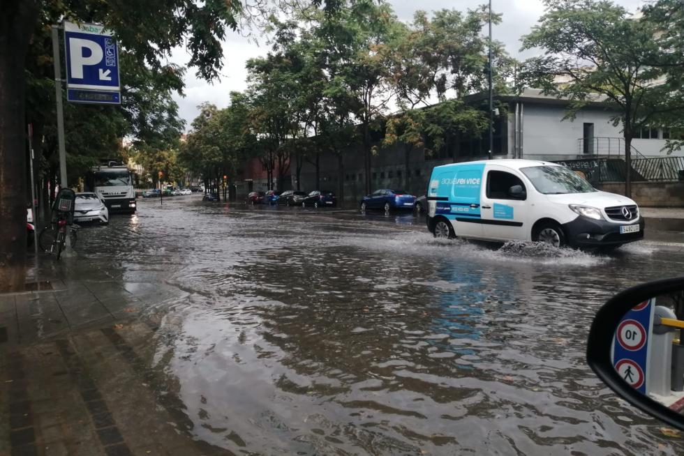 Afecciones provocadas por el agua en la Plaza de los Sitios