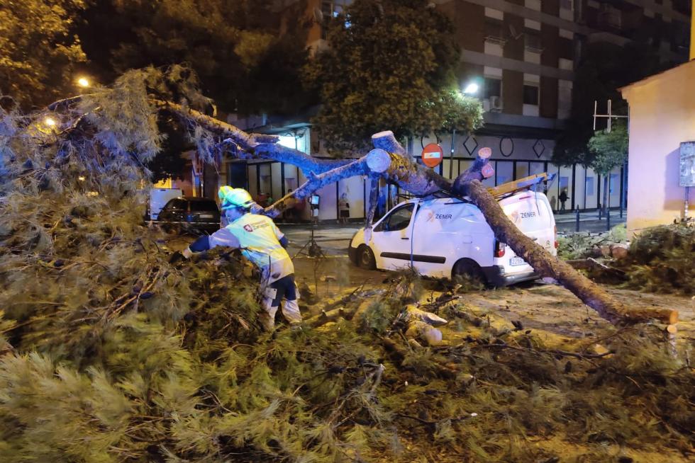 Tromba de agua en Zaragoza