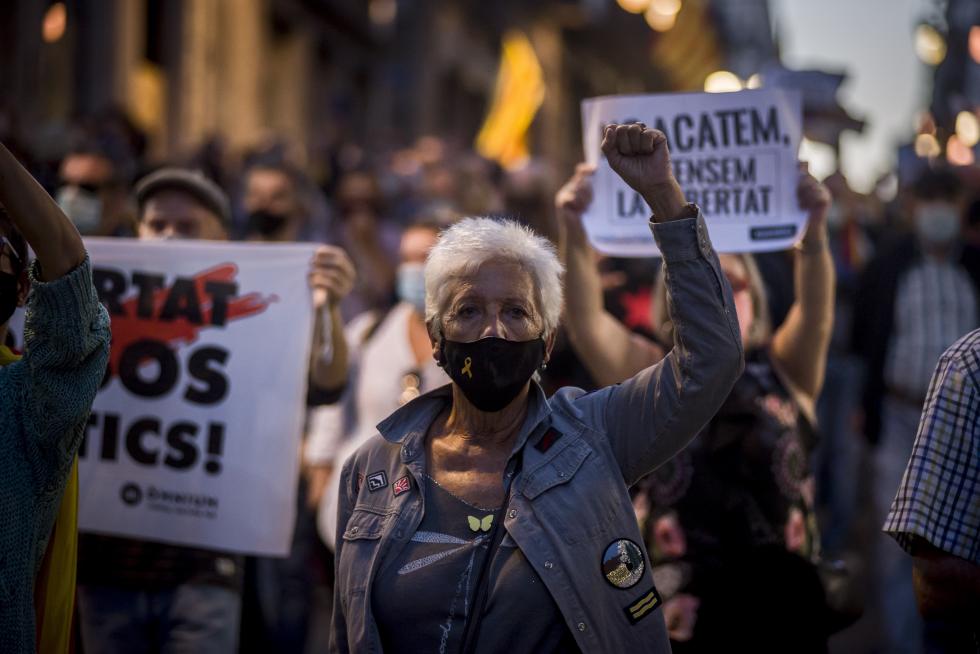 Altercados en Barcelona tras la inhabilitación de Torra