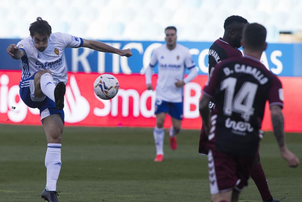 Real Zaragoza - Albacete: imágenes de la primera mitad del partido