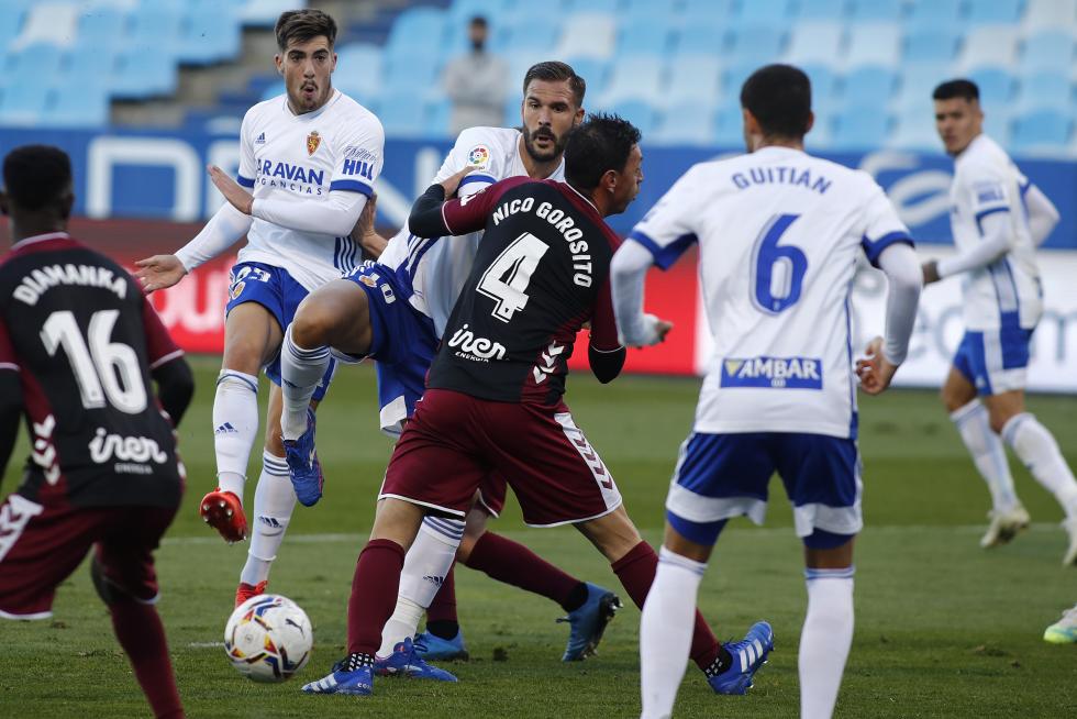 Real Zaragoza - Albacete: imágenes de la primera mitad del partido