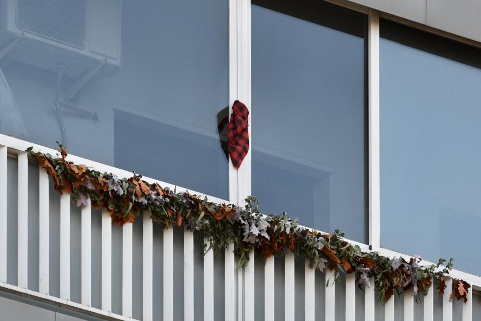 Algunos de las decoraciones florales de los zaragozanos