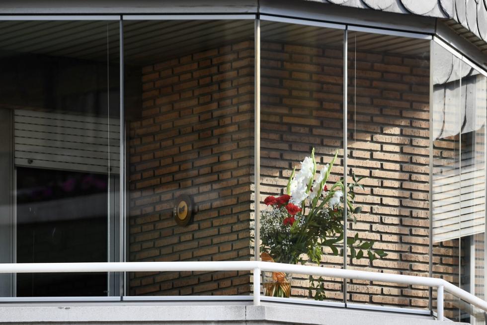 Balcones engalanados en el Día del Pilar 2020 en Zaragoza