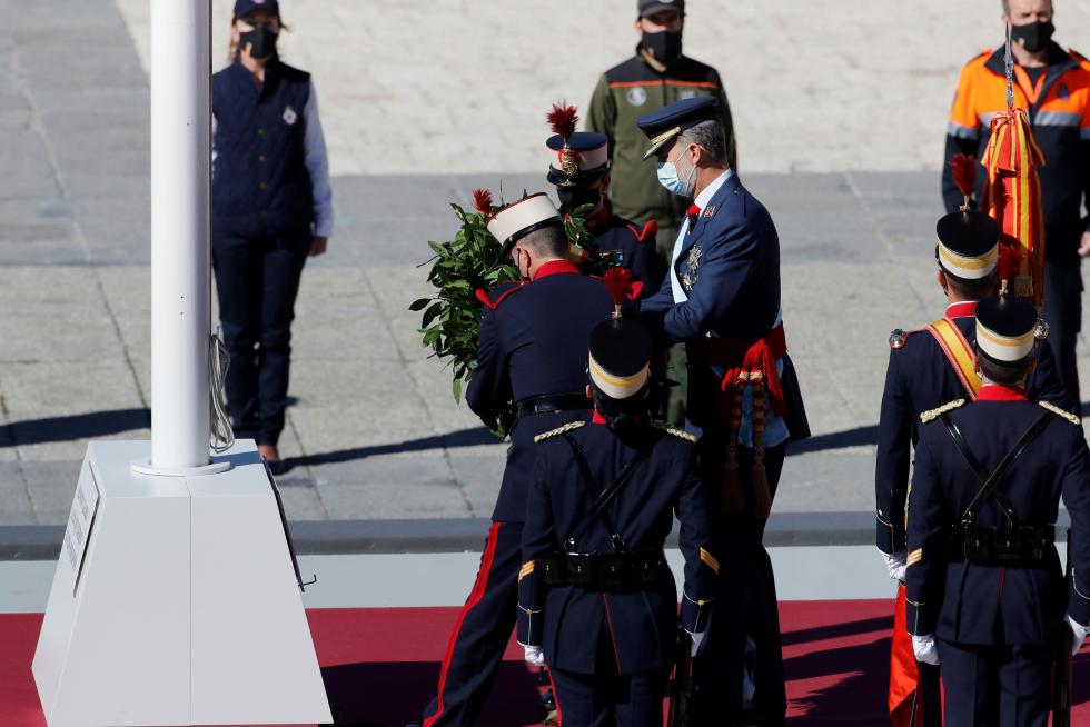 Los Reyes presiden un 12-O sin desfile militar.