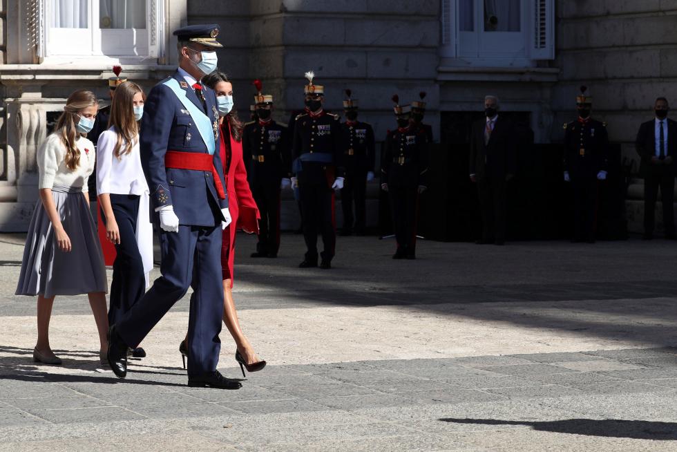 Los Reyes presiden un 12-O sin desfile militar.