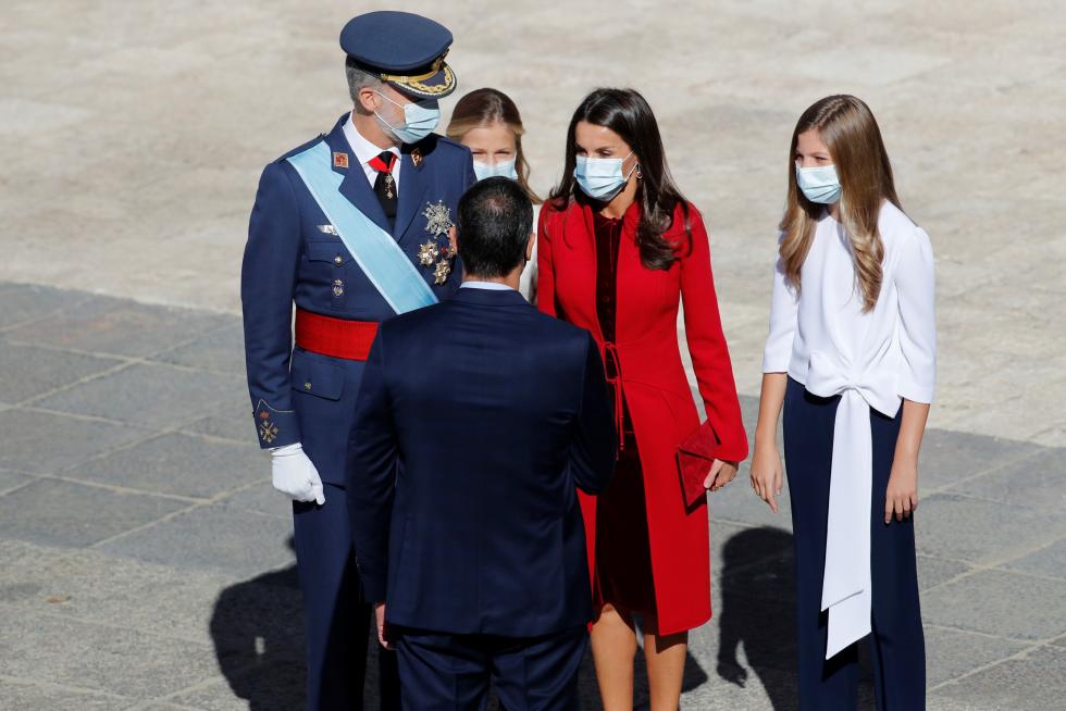 Los Reyes presiden un 12-O sin desfile militar.