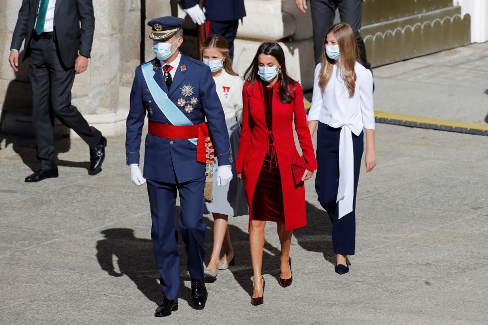 Los Reyes presiden un 12-O sin desfile militar.