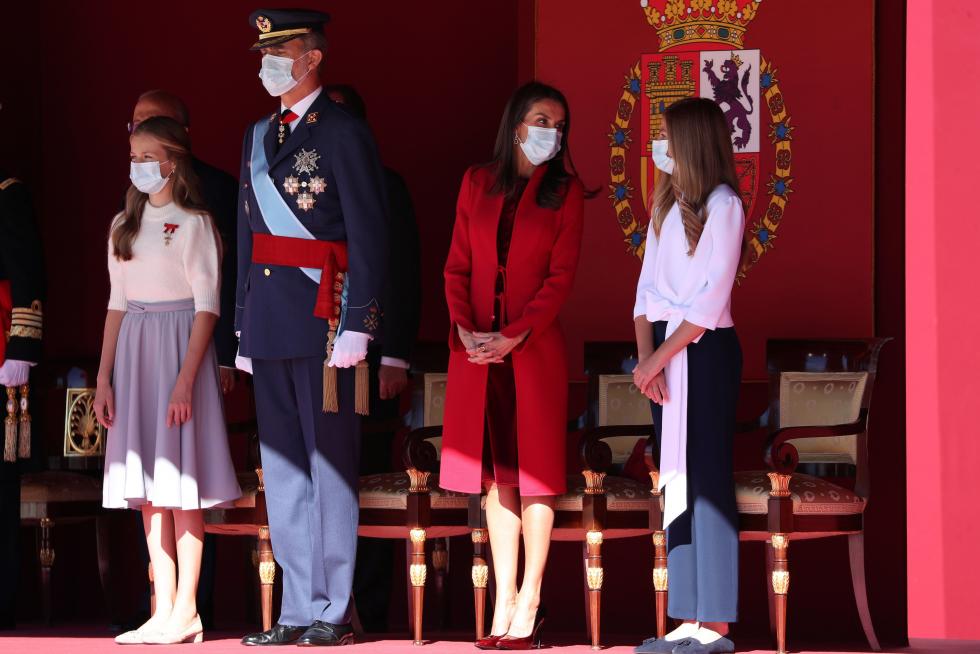 Los Reyes presiden un 12-O sin desfile militar.