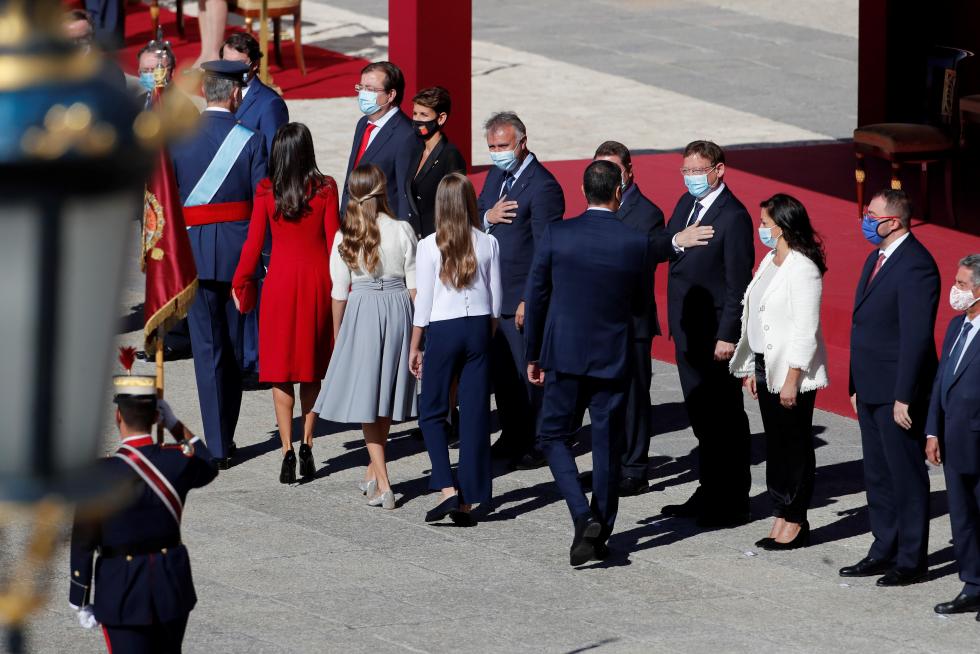 Los Reyes presiden un 12-O sin desfile militar.