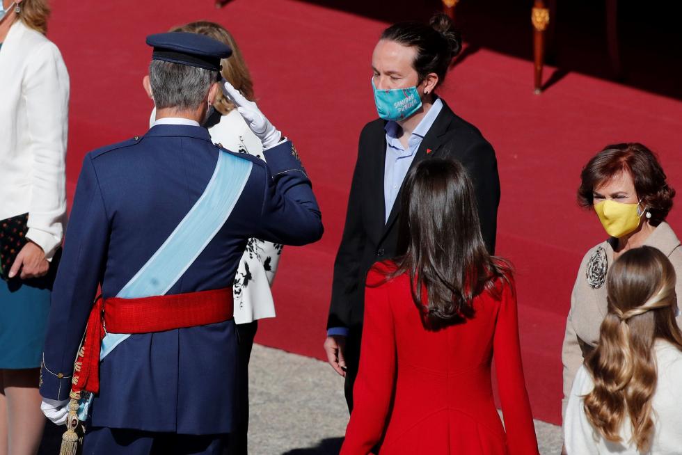 Los Reyes presiden un 12-O sin desfile militar.