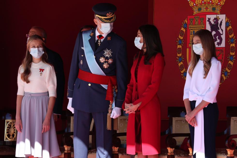Los Reyes presiden un 12-O sin desfile militar.
