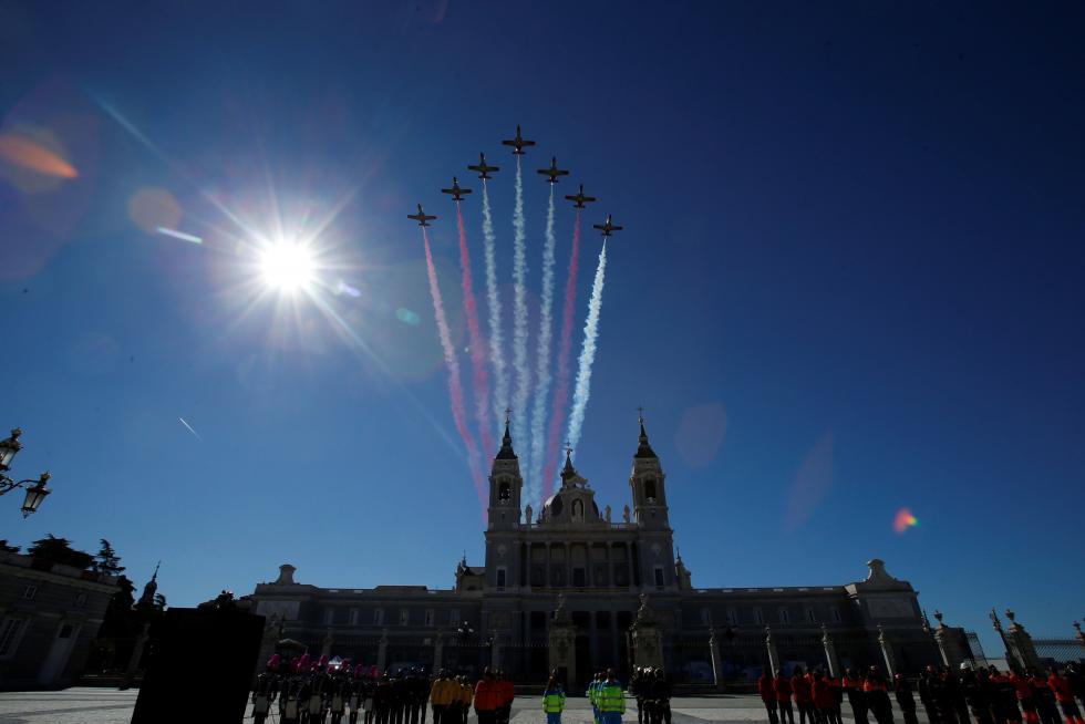 Los Reyes presiden un 12-O sin desfile militar.