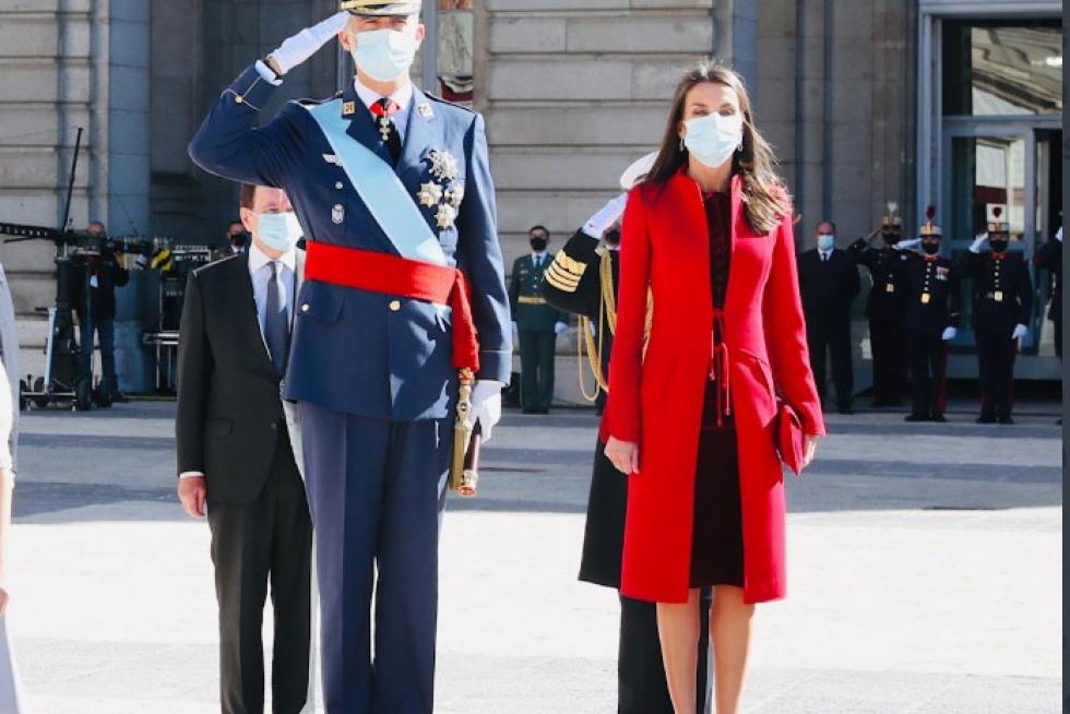 Los Reyes presiden un 12-O sin desfile militar.