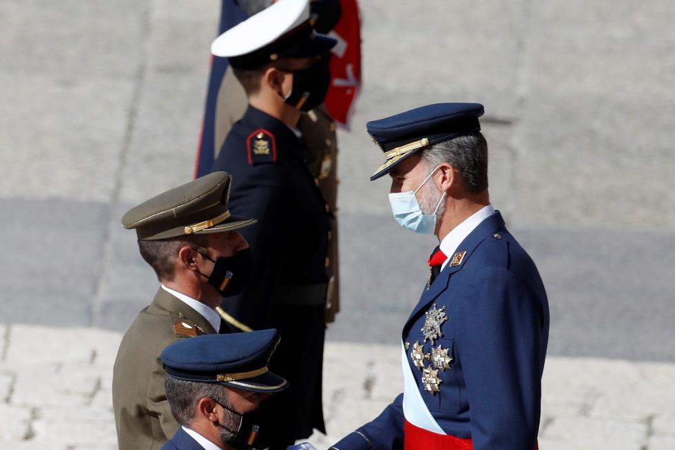Los Reyes presiden un 12-O sin desfile militar.