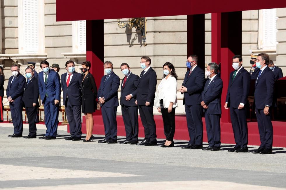 Los Reyes presiden un 12-O sin desfile militar.