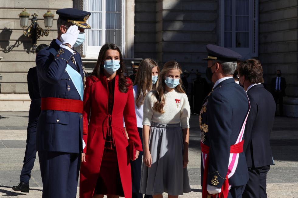 Los Reyes presiden un 12-O sin desfile militar.