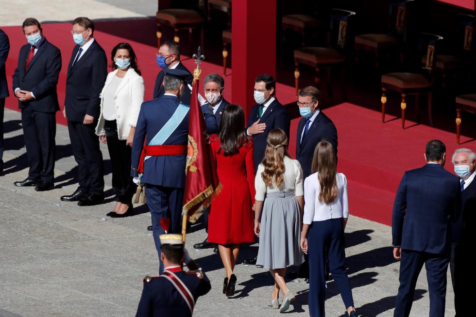 Los Reyes presiden un 12-O sin desfile militar.