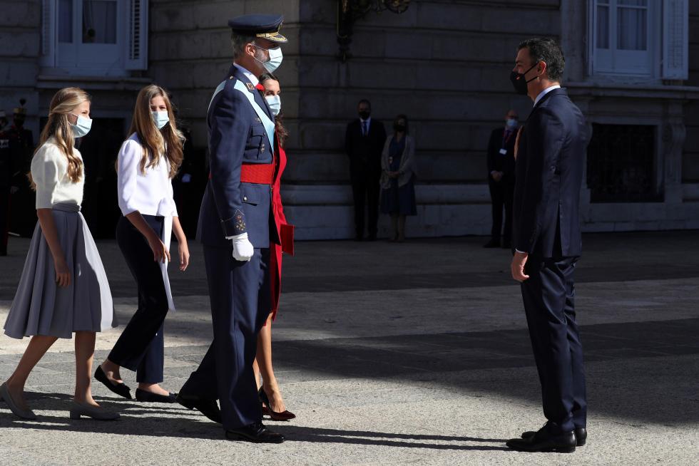 Los Reyes presiden un 12-O sin desfile militar.