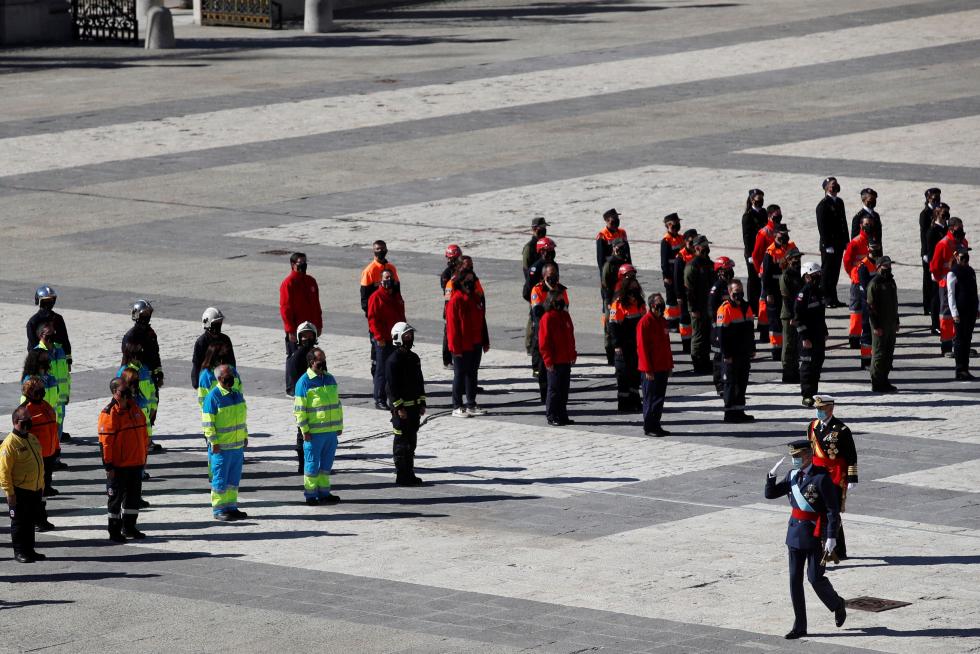 Los Reyes presiden un 12-O sin desfile militar.