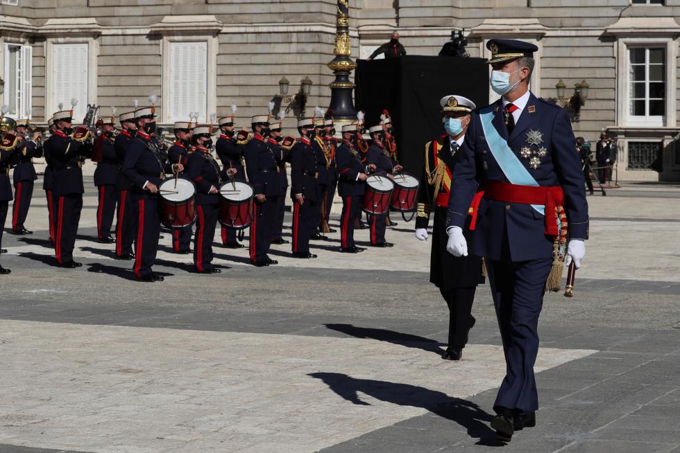 Los Reyes presiden un 12-O sin desfile militar.