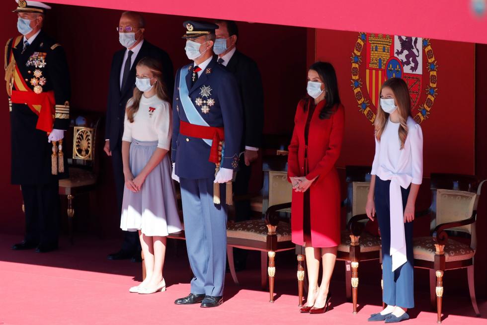 Los Reyes presiden un 12-O sin desfile militar.