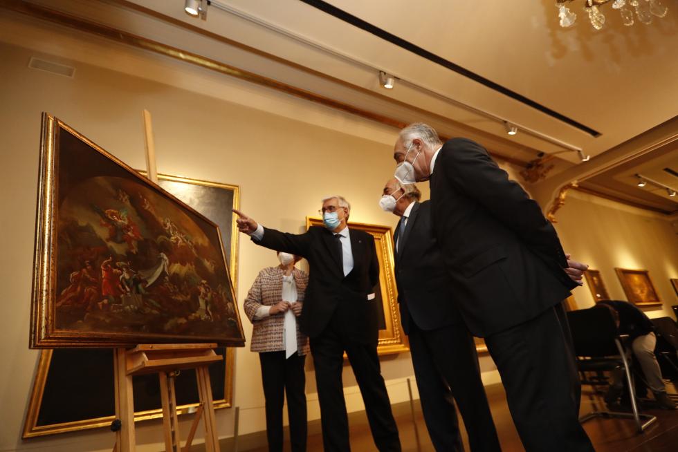 El Museo Goya expone ya en sus salas 'La construcción del templo del Pilar'.