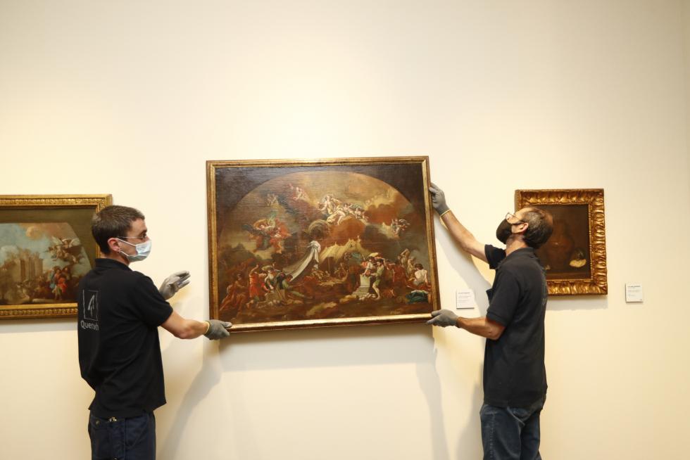El Museo Goya expone ya en sus salas 'La construcción del templo del Pilar'.
