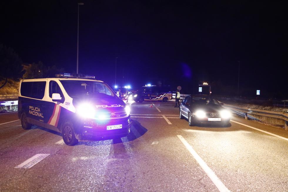 Fuerzas y Cuerpos de Seguridad vigilan el confinamiento de Zaragoza