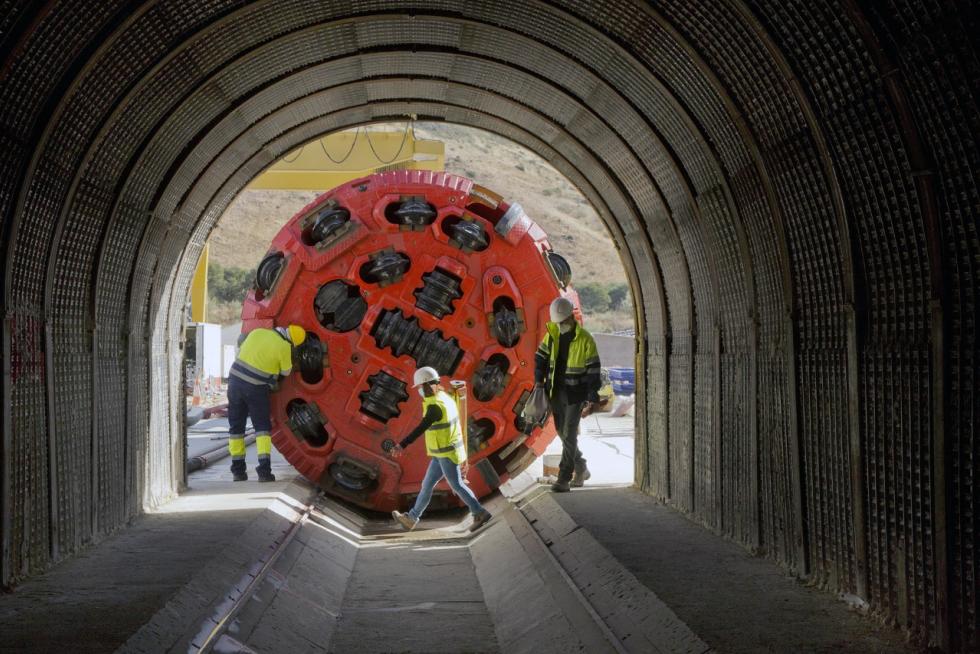 Preparada la tuneladora para el embalse de Mularroya