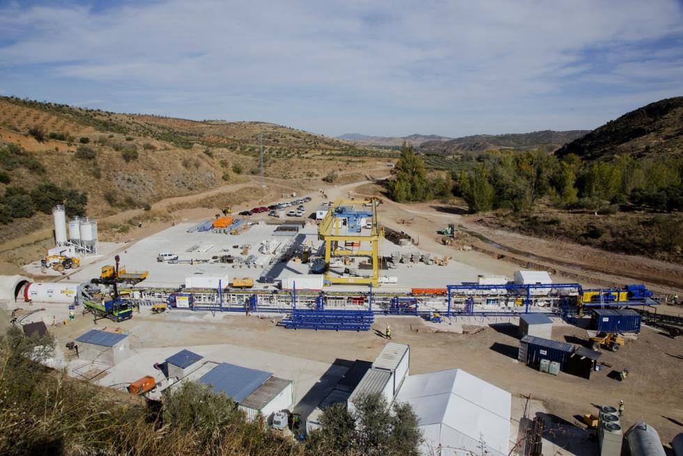 Preparada la tuneladora para el embalse de Mularroya