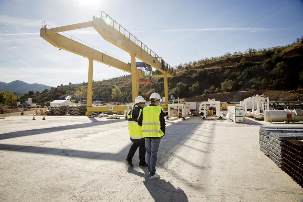 Preparada la tuneladora para el embalse de Mularroya