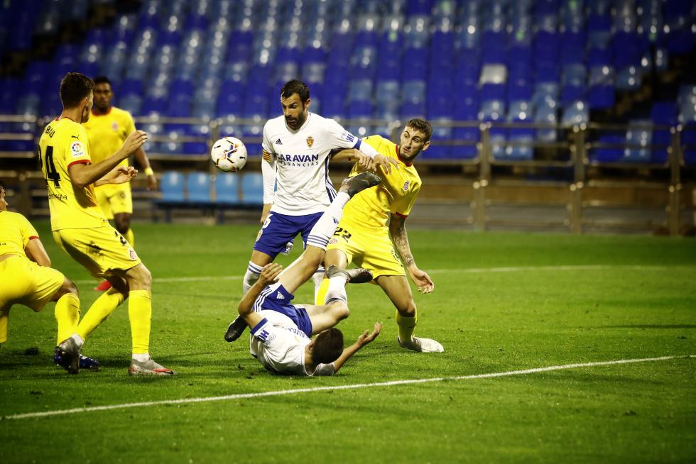 Fotos del partido Real Zaragoza-Girona, de la 1ª jornada aplazada de la Liga SmartBank