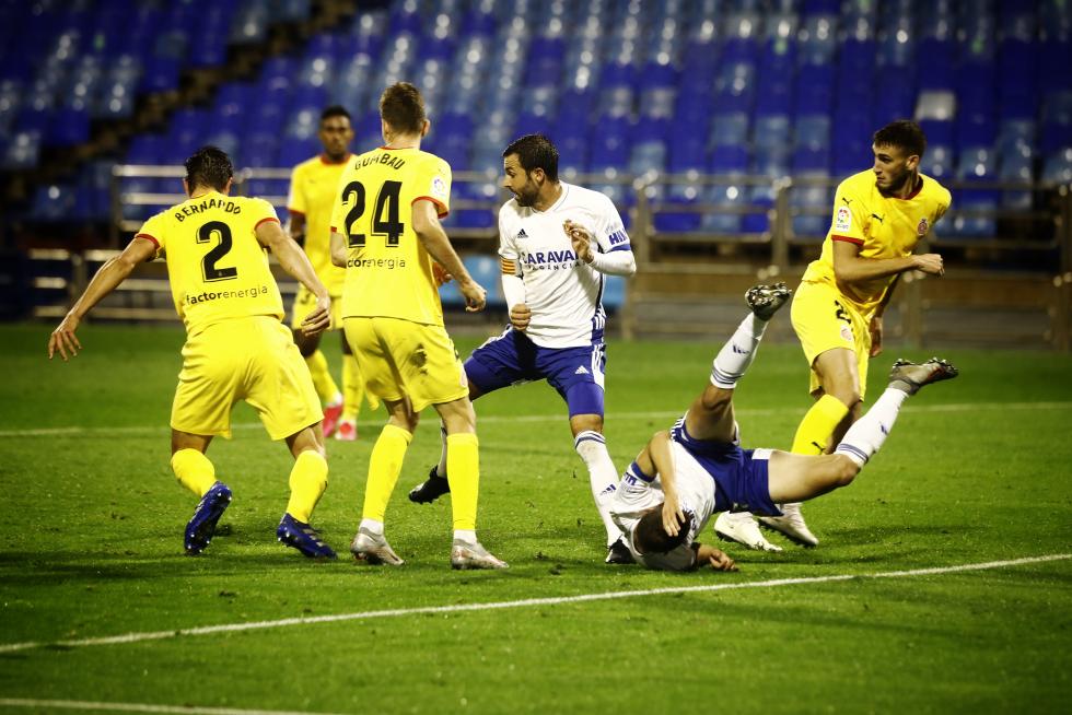 Fotos del partido Real Zaragoza-Girona, de la 1ª jornada aplazada de la Liga SmartBank