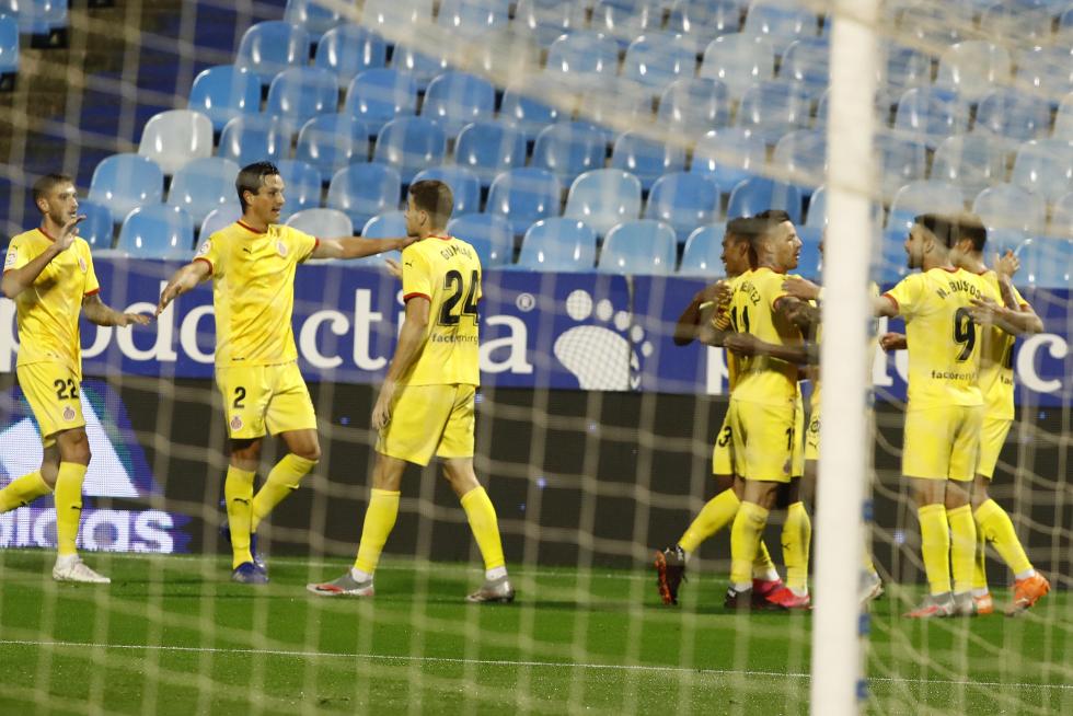 Fotos del partido Real Zaragoza-Girona, de la 1ª jornada aplazada de la Liga SmartBank