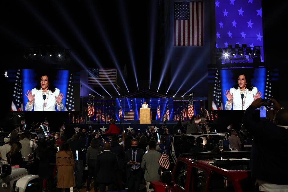 Joe Biden y Kamala Harris celebran haber ganado las elecciones a la Presidencia de Estados Unidos