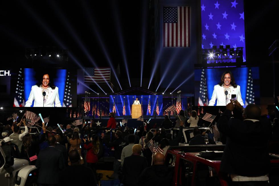 Joe Biden y Kamala Harris celebran haber ganado las elecciones a la Presidencia de Estados Unidos