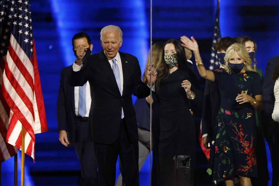 Joe Biden y Kamala Harris celebran haber ganado las elecciones a la Presidencia de Estados Unidos