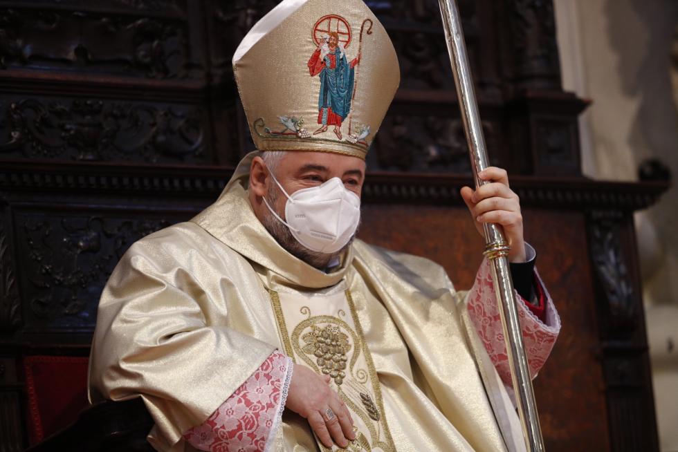 Toma de posesión del nuevo arzobispo de Zaragoza, Carlos Escribano
