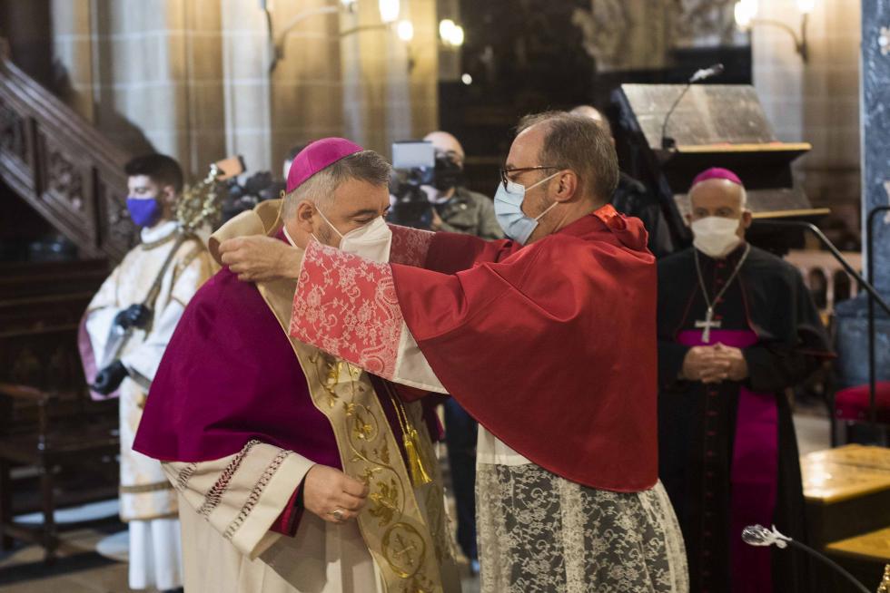 Toma de posesión del nuevo arzobispo de Zaragoza, Carlos Manuel Escribano