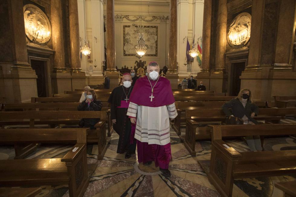 Toma de posesión del nuevo arzobispo de Zaragoza, Carlos Manuel Escribano