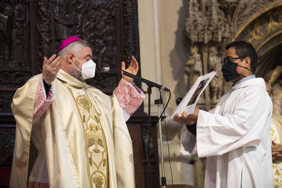 Toma de posesión del nuevo arzobispo de Zaragoza, Carlos Manuel Escribano