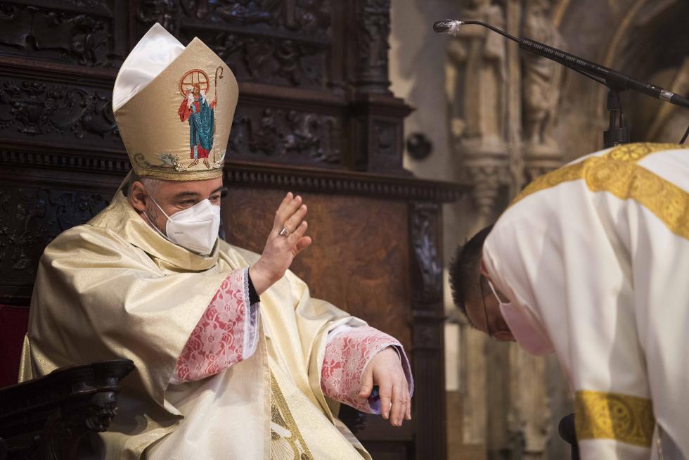 Toma de posesión del nuevo arzobispo de Zaragoza, Carlos Manuel Escribano