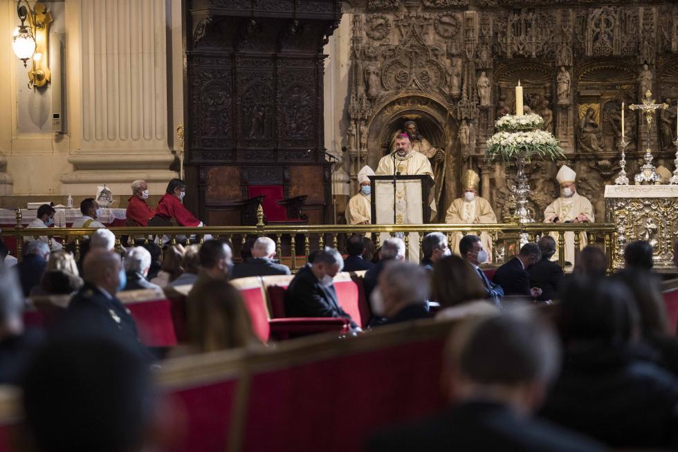 Toma de posesión del nuevo arzobispo de Zaragoza, Carlos Manuel Escribano