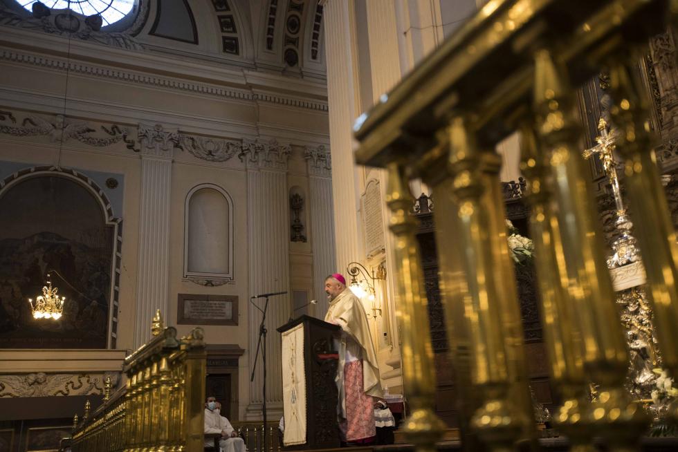 Toma de posesión del nuevo arzobispo de Zaragoza, Carlos Manuel Escribano
