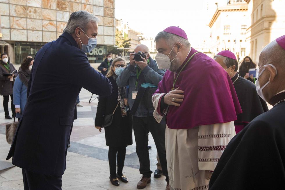 Toma de posesión del nuevo arzobispo de Zaragoza, Carlos Manuel Escribano